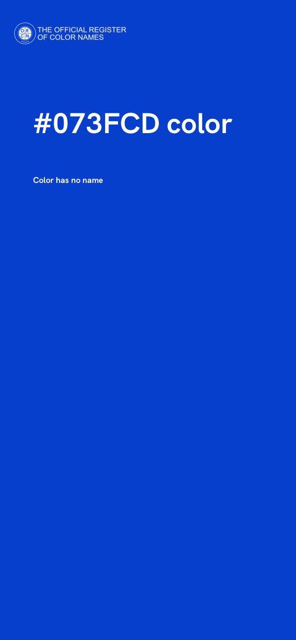 #073FCD color image
