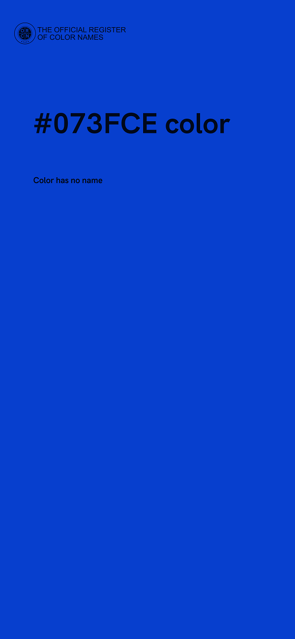 #073FCE color image