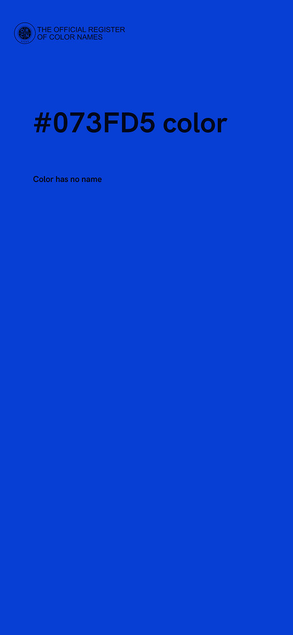 #073FD5 color image