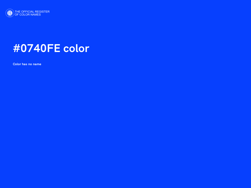 #0740FE color image