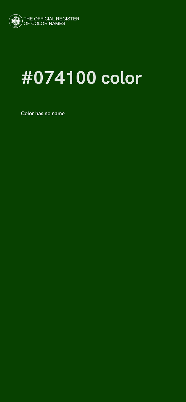 #074100 color image