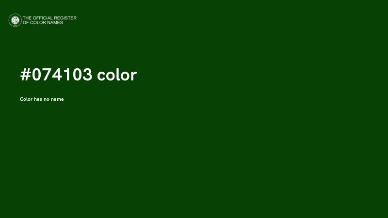 #074103 color image