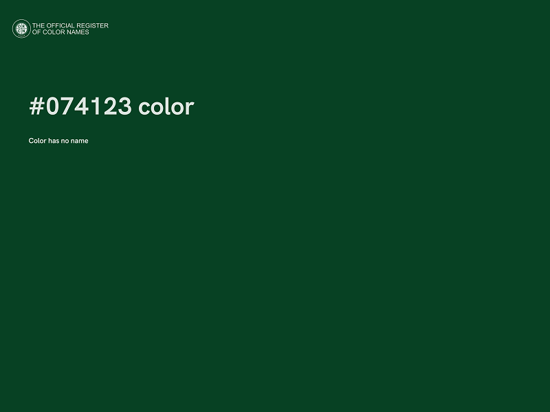 #074123 color image