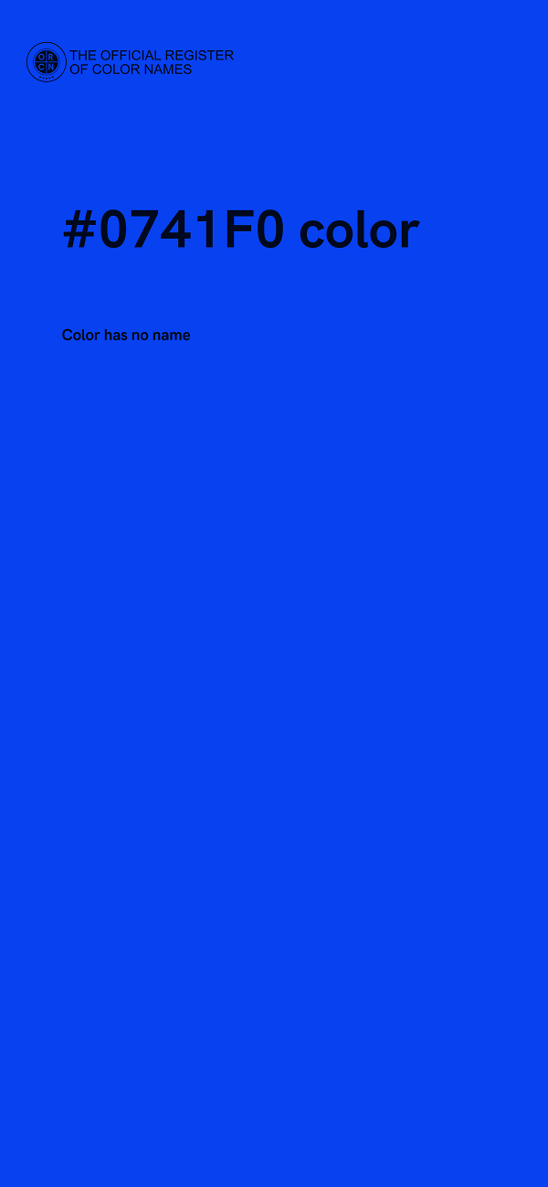 #0741F0 color image