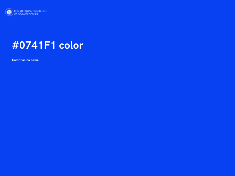 #0741F1 color image