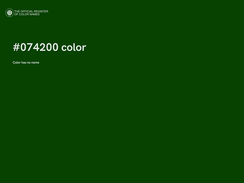 #074200 color image