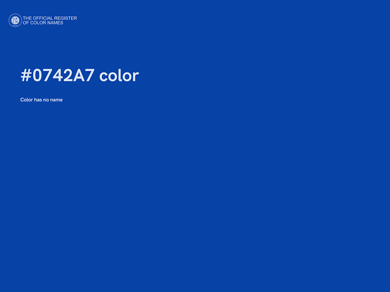 #0742A7 color image