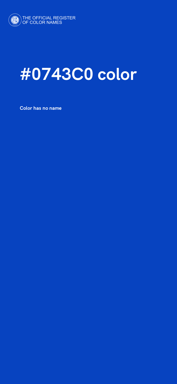 #0743C0 color image