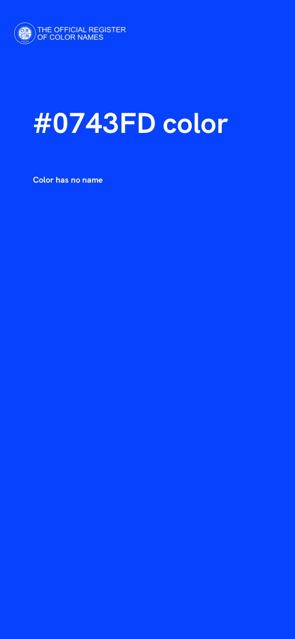 #0743FD color image