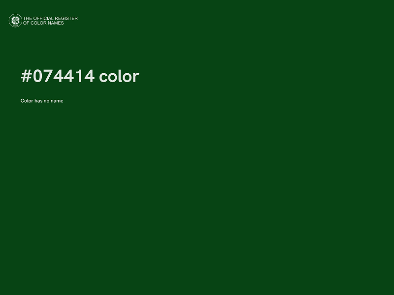 #074414 color image