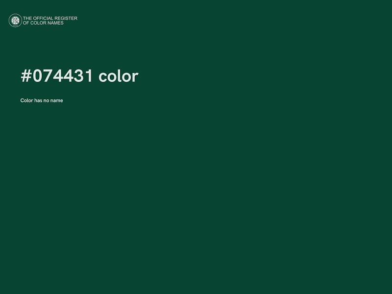 #074431 color image