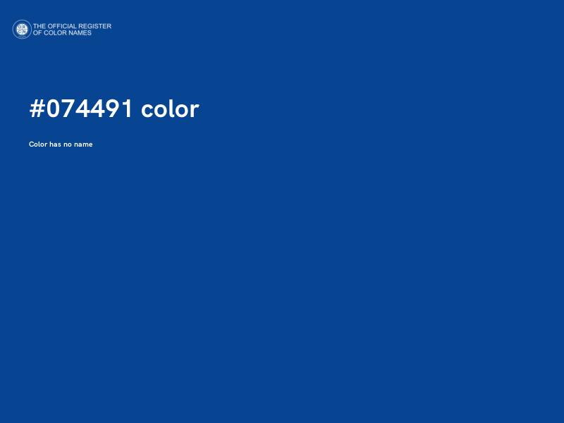 #074491 color image