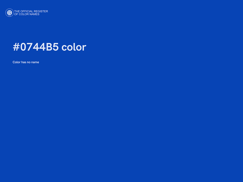 #0744B5 color image