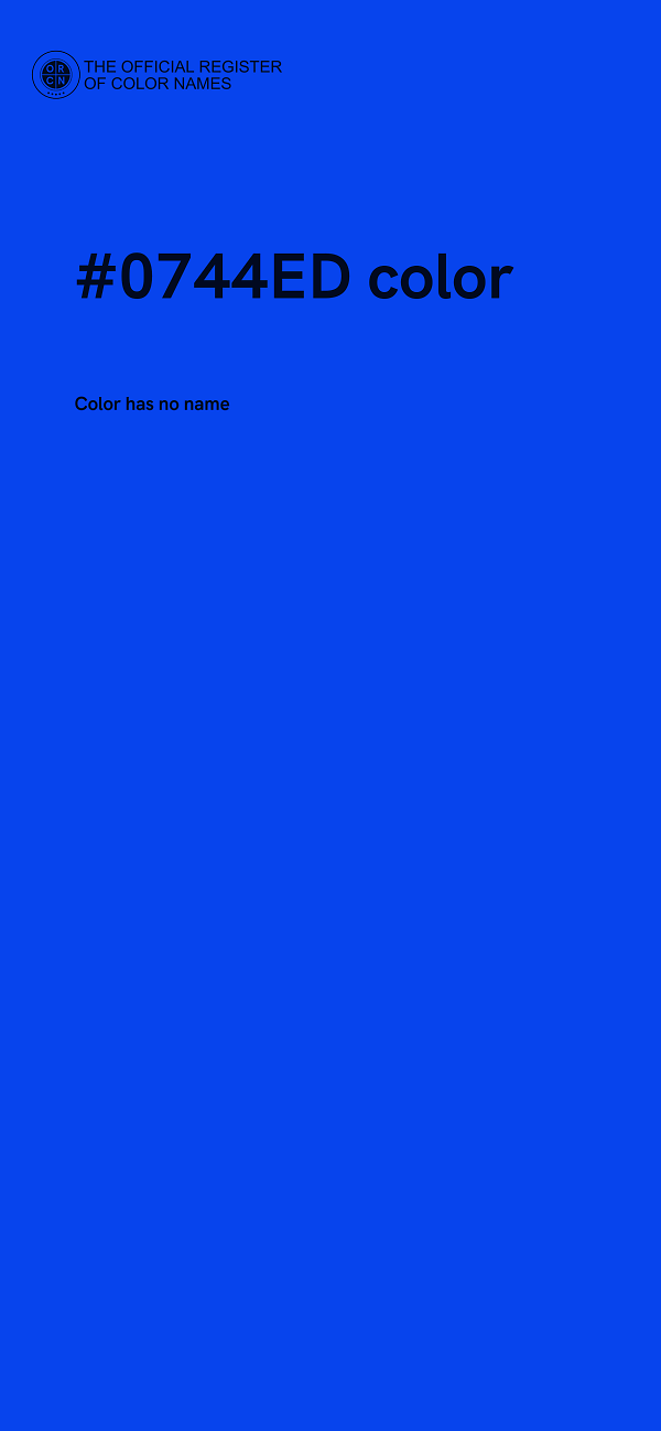 #0744ED color image