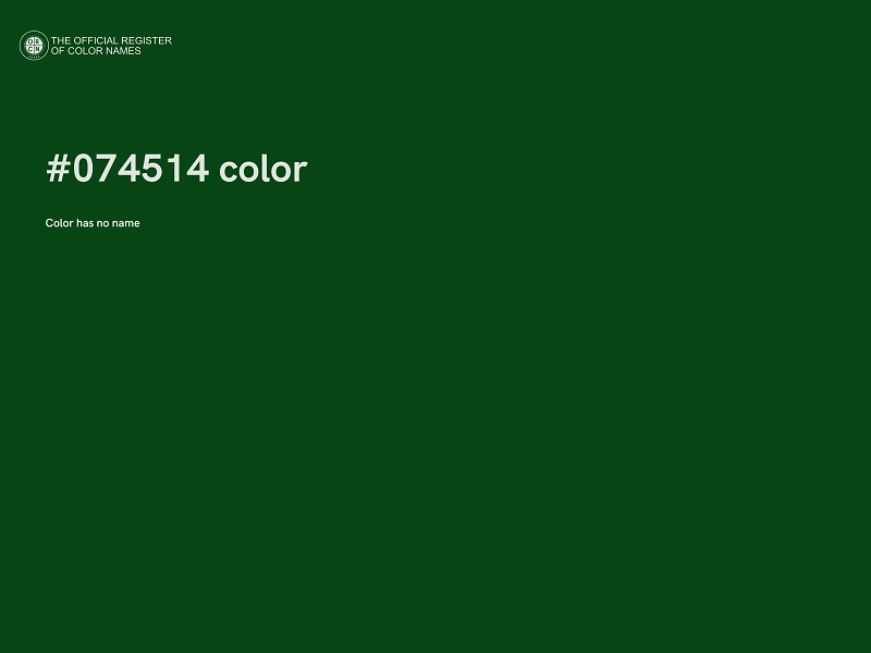 #074514 color image