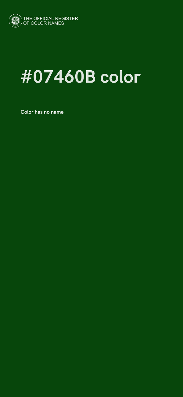 #07460B color image