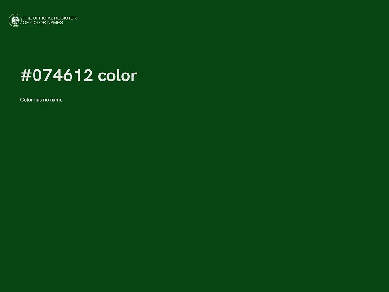 #074612 color image