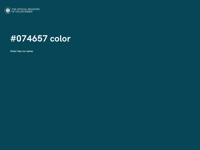 #074657 color image