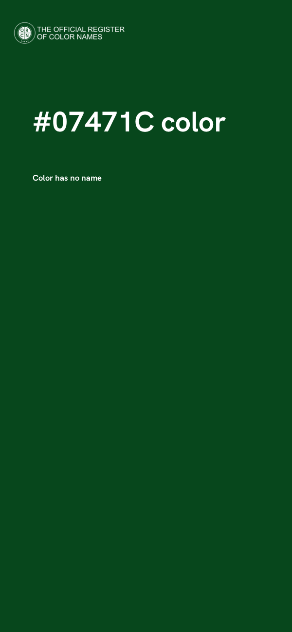 #07471C color image