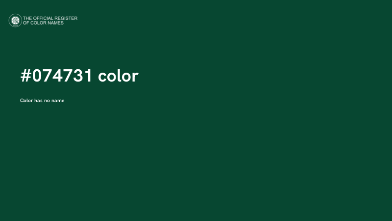 #074731 color image