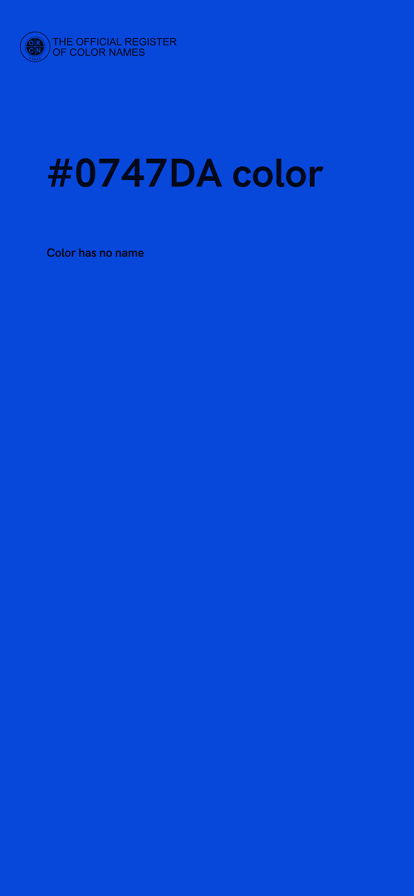 #0747DA color image