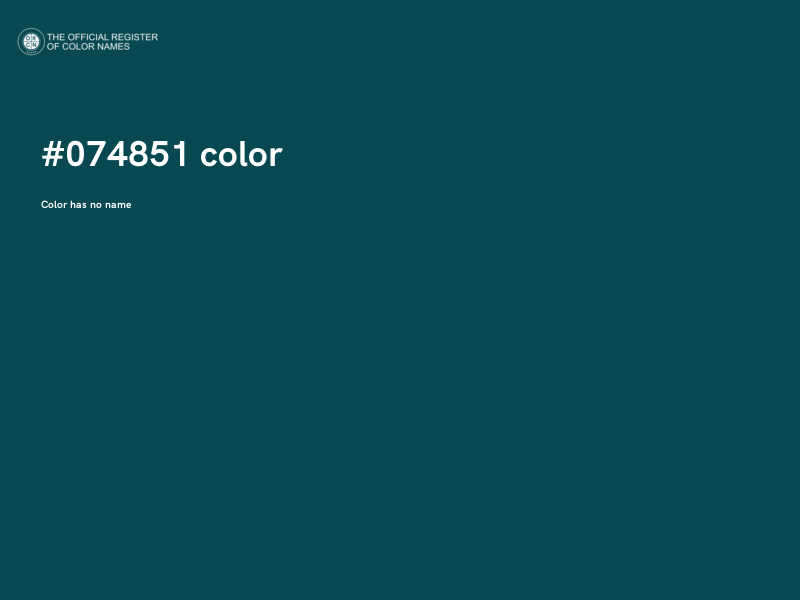 #074851 color image