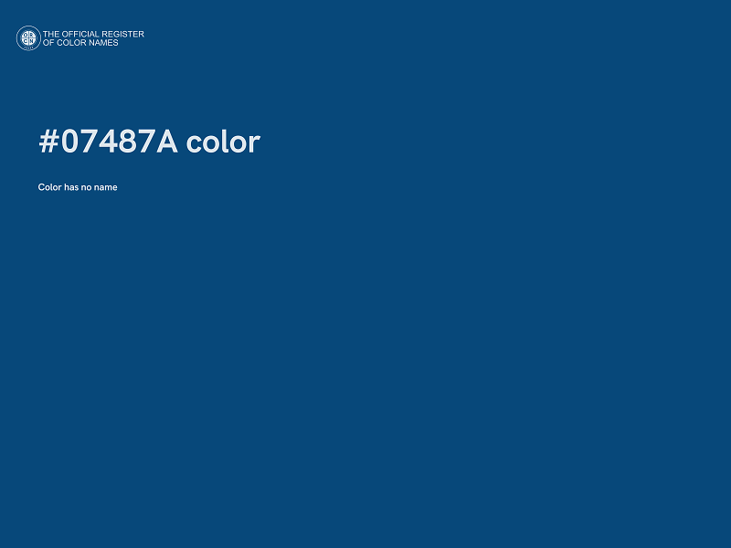 #07487A color image