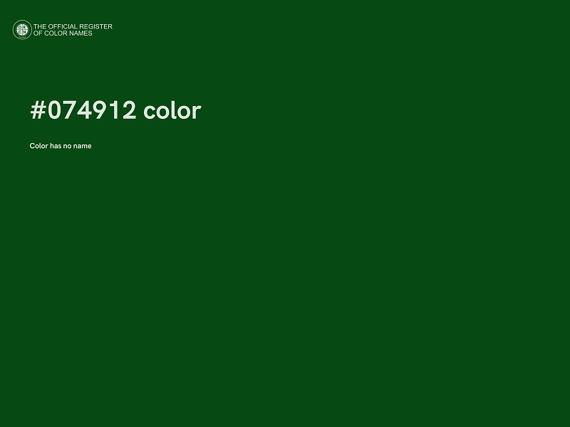 #074912 color image