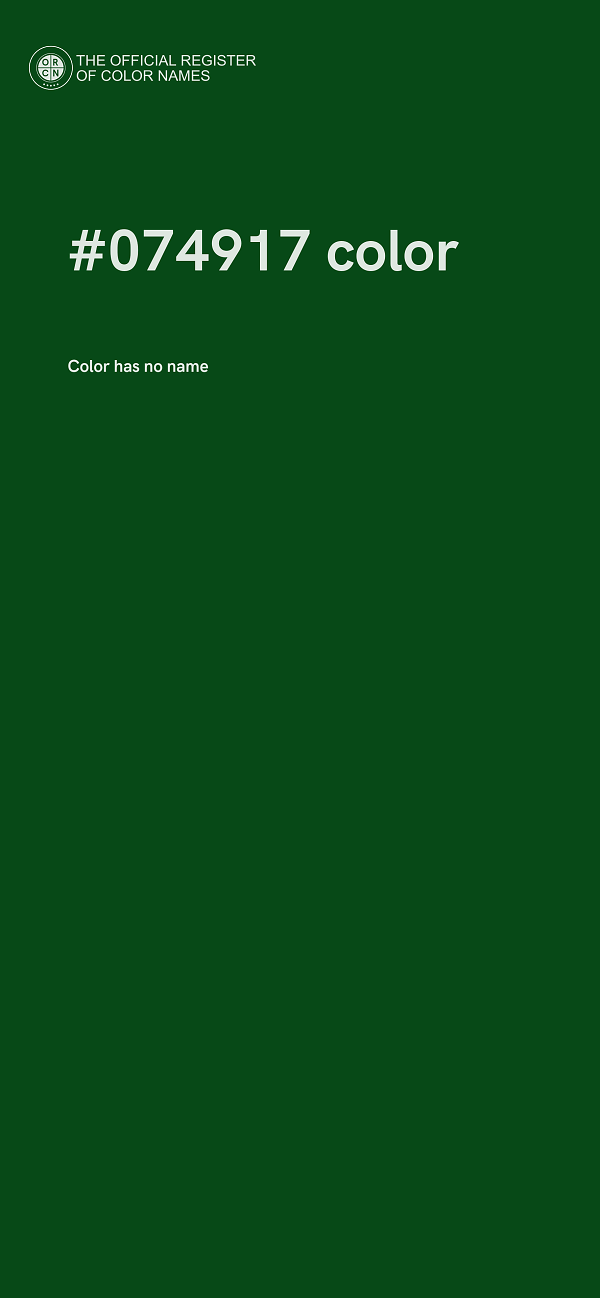 #074917 color image