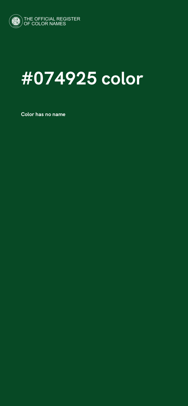 #074925 color image