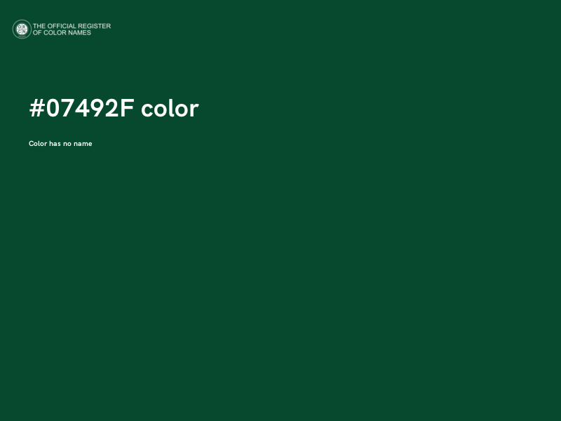 #07492F color image