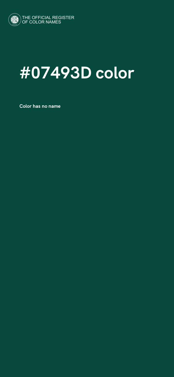 #07493D color image