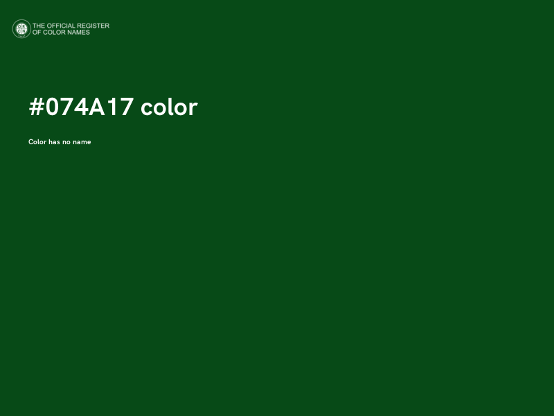 #074A17 color image