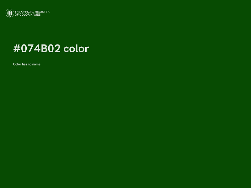 #074B02 color image