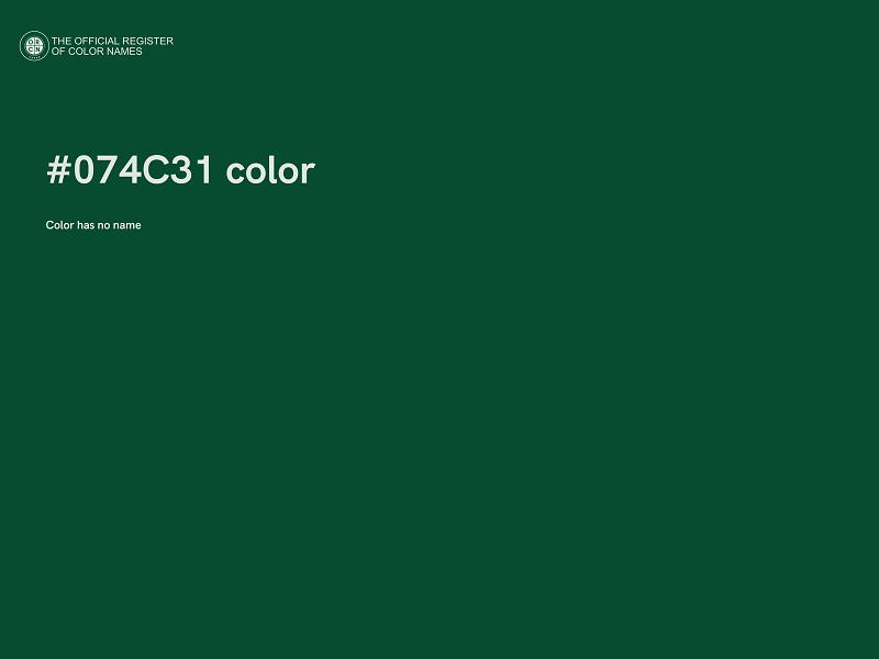 #074C31 color image