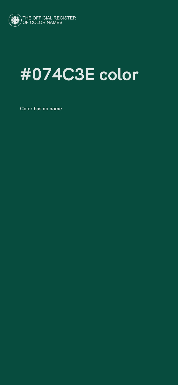 #074C3E color image