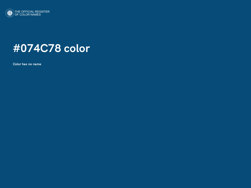 #074C78 color image
