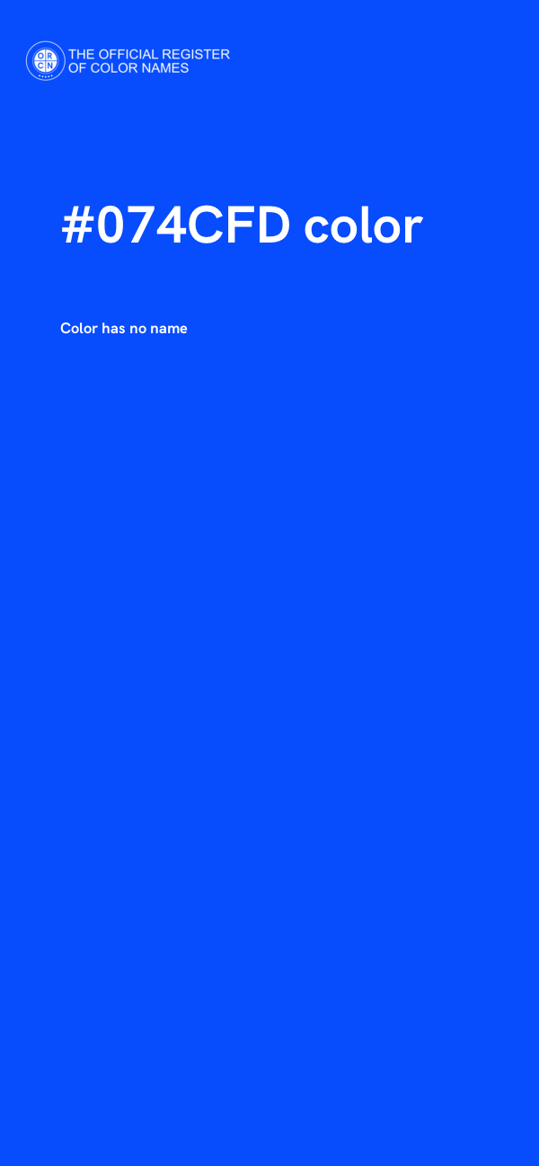 #074CFD color image