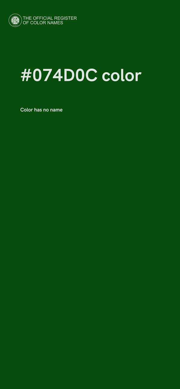 #074D0C color image