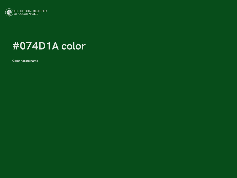 #074D1A color image