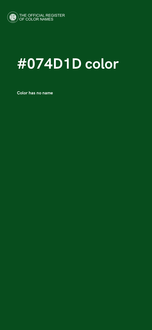 #074D1D color image