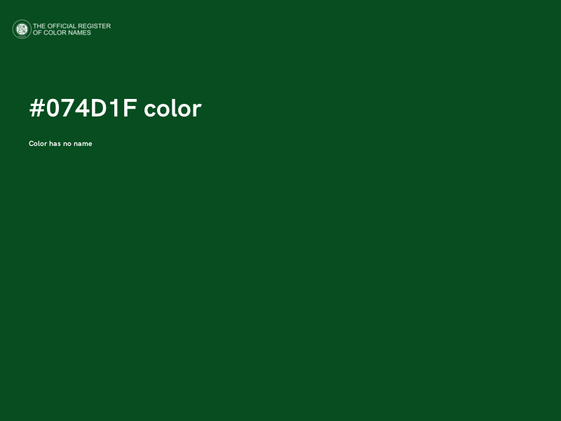 #074D1F color image
