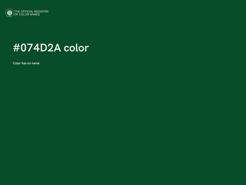 #074D2A color image