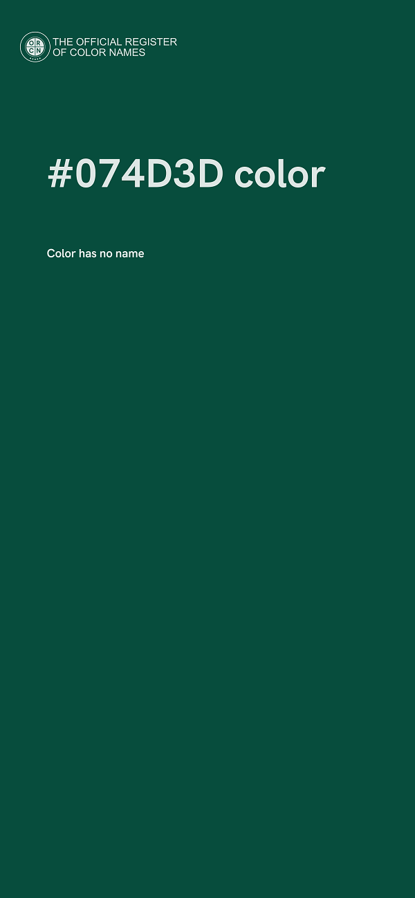 #074D3D color image