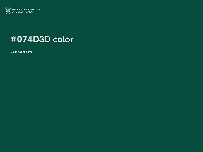 #074D3D color image