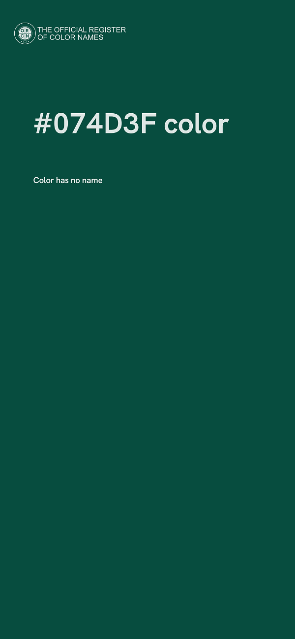 #074D3F color image