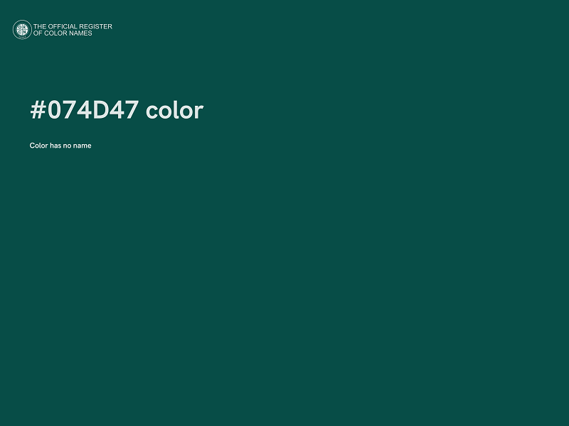 #074D47 color image