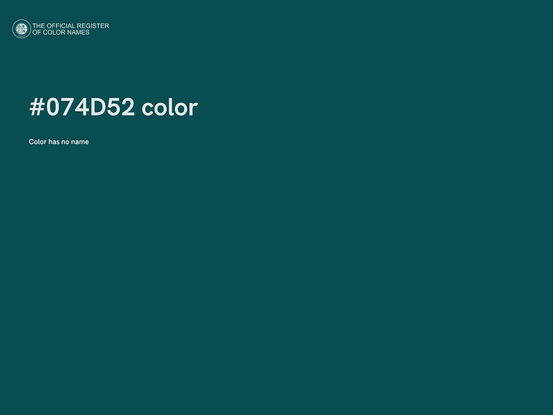 #074D52 color image