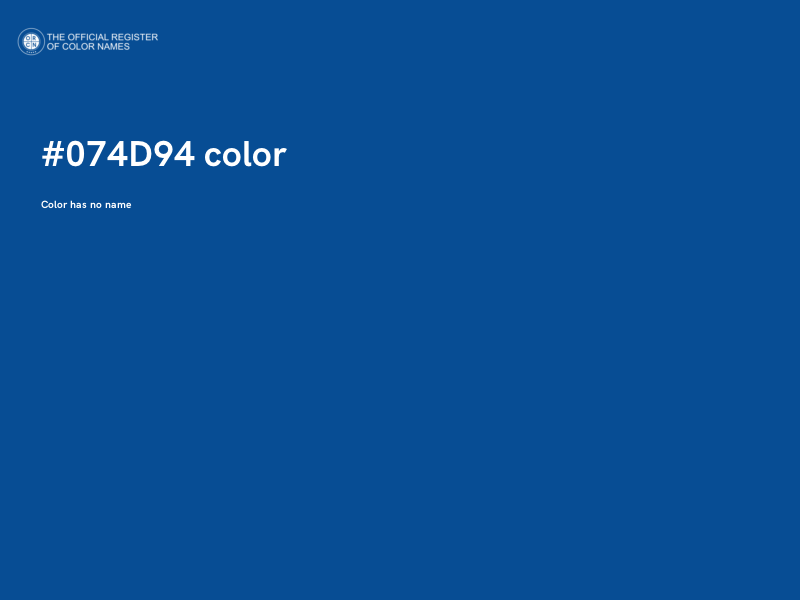 #074D94 color image