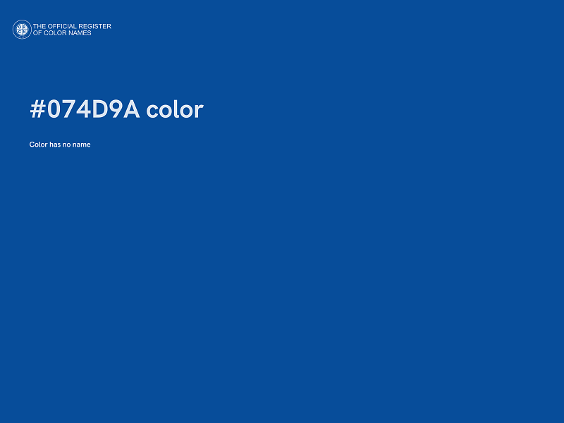 #074D9A color image